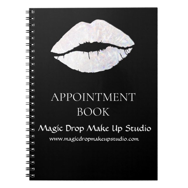 Carnet Stylish Sparkle Lip Make Up Artist Rendez-vous  (Devant)