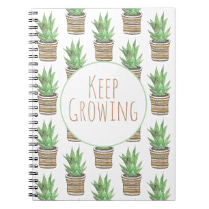 Carnet Stylish Succulent Continuent De Croître Encourage