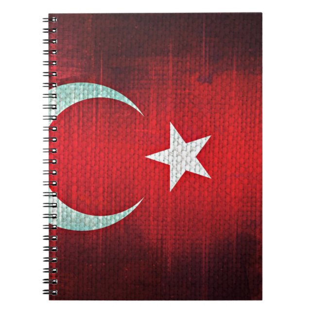Carnet Stylized Flag of Turkey (Devant)