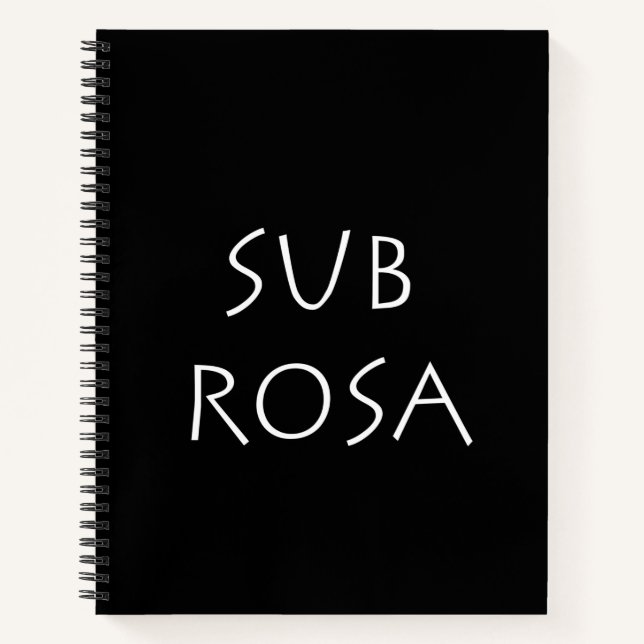 Carnet Sub Rosa (Devant)