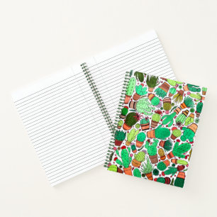 Carnet Succulent Cactus Pots Plante Vert Cactus Jardin