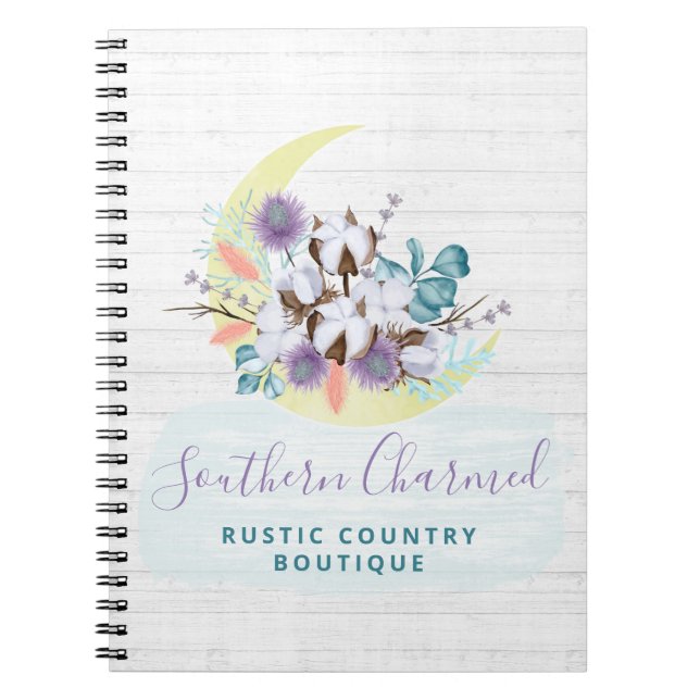Carnet Sud Floral Cotton Moon & Russe Wood Country (Devant)