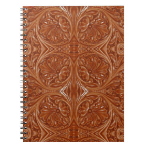 Carnet sud-ouest motif pays occidental à outils cuir