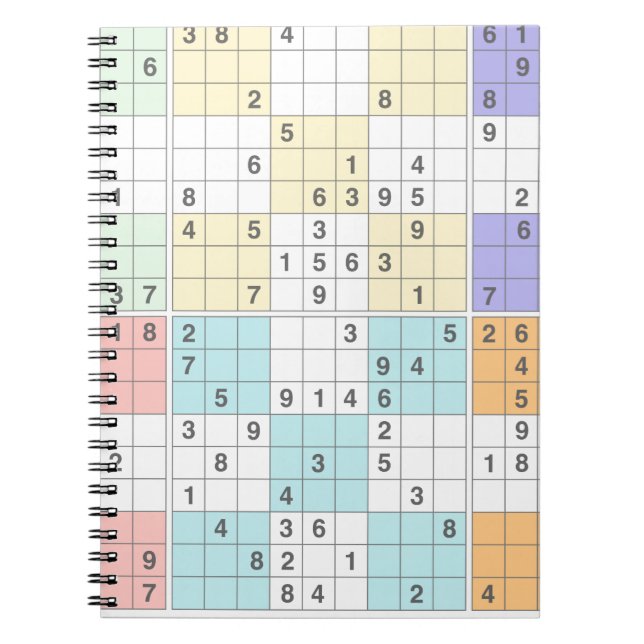 Carnet sudoku pastel (Devant)