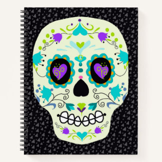 Carnet Sugar Skull Day of the Dead Notebook