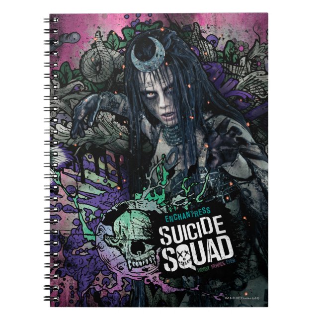 Carnet Suicide Squad | Enchantress Character Graffiti (Devant)