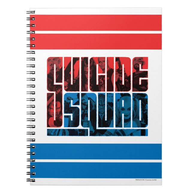 Carnet Suicide Squad | et logo bleu (Devant)