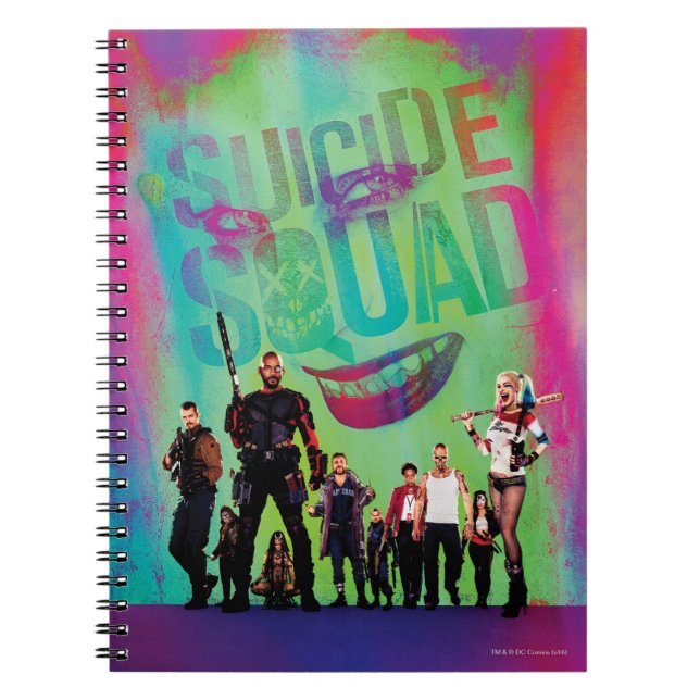 Carnet Suicide Squad | Green Joker & Squad Movie Poster (Devant)