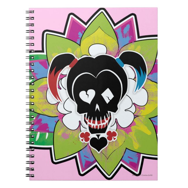 Carnet Suicide Squad | Harley Quinn Skull Tattoo Art (Devant)