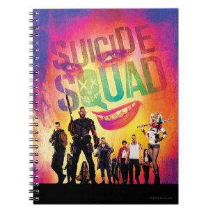 Carnet Suicide Squad   Orange Joker & Squad Movie Poster