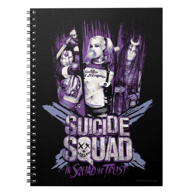 Carnet Suicide Squad | Squad Girls "In Squad We Trust" (Devant)