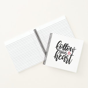 Carnet Suivez la citation de votre coeur Valentine Carn