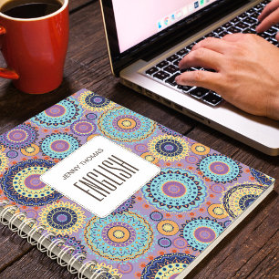 Carnet Sujet de l'école Purple Personnalisé Moderne
