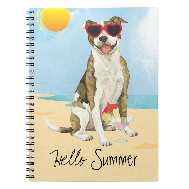 Carnet Summer Pit Bull Terrier (Devant)