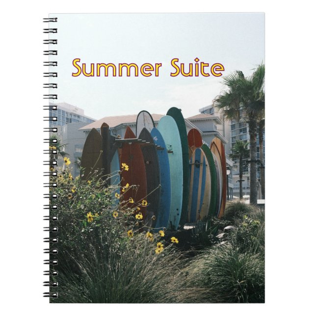Carnet Summer Suite Surfboards & Palm Trees (Devant)