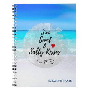 Carnet Sun Sand and and Salty Kisses Tropical Beach