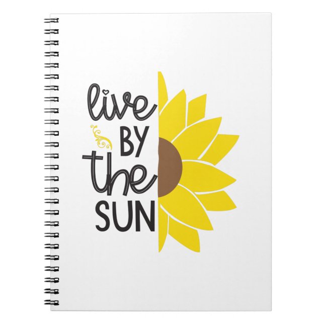 Carnet Sunflower Lover | Vivez Par Le Soleil (Devant)
