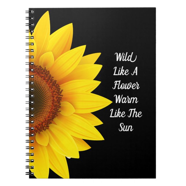 Carnet Sunflower Spiral Notebook (Devant)