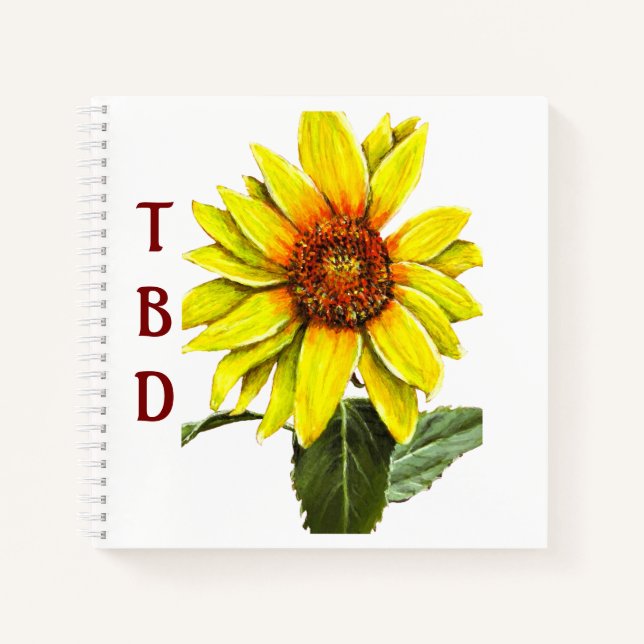 Carnet Sunflower Spiral Notebook (Devant)