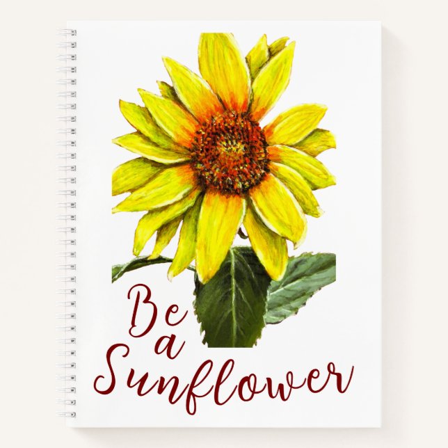 Carnet Sunflower Spiral Notebook (Devant)