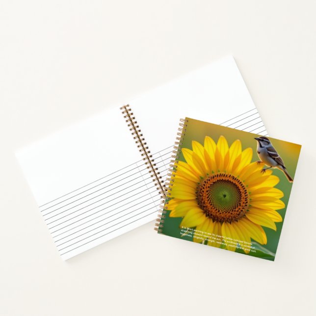 Carnet Sunflower Symbolism (Intérieur)