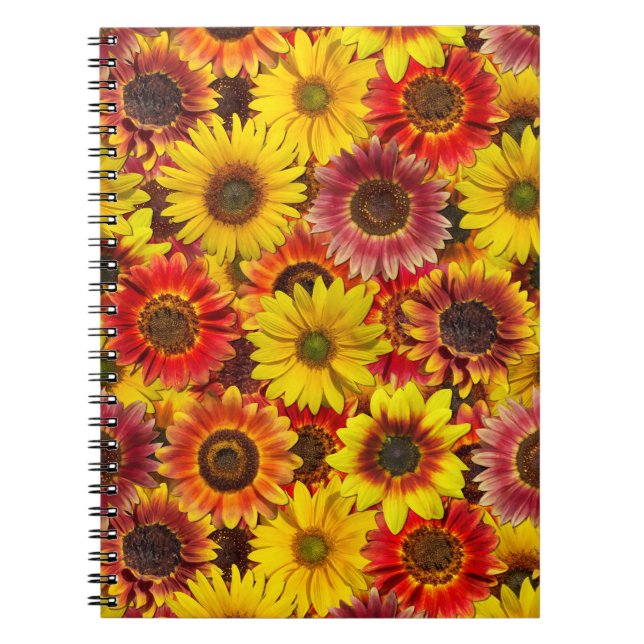 Carnet Sunflowers Motif sans couture (Devant)