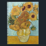 Carnet Sunflowers par Vincent Van Gogh<br><div class="desc">Fleurs de soleil par Vincent Van Gogh. S'il vous plaît visitez mon magasin pour un design plus intéressant et plus de choix de couleurs. =>     zazzle.com/colorfulworld*</div>