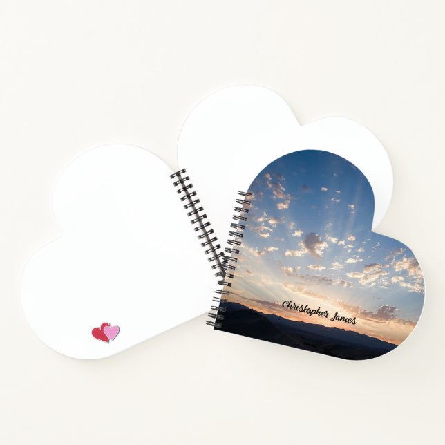 Carnet Sunset Sky Personnalisé (Intérieur)