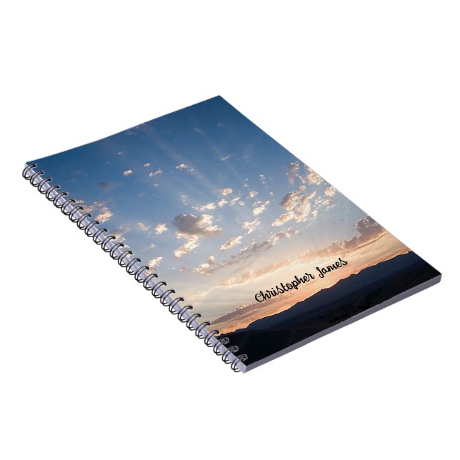 Carnet Sunset Sky Personnalisé (Côté Droit)