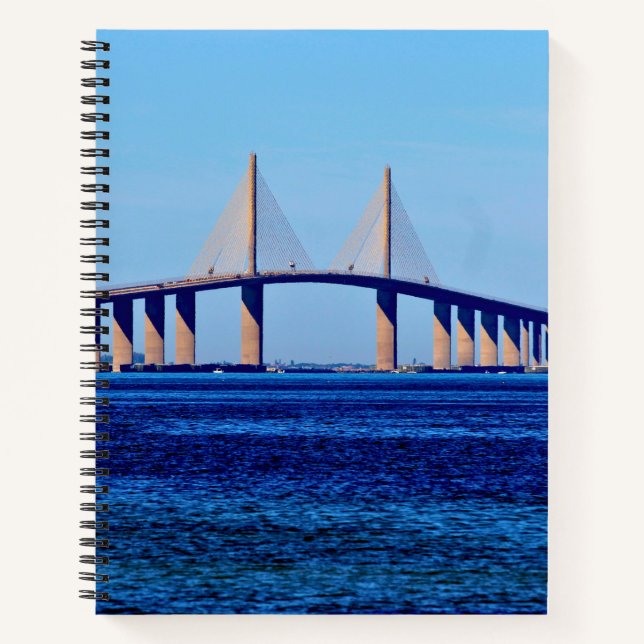 Carnet Sunshine Skyway Bridge Spiral Notebook (Devant)