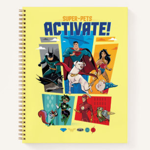 Carnet Super-Animaux & Justice League - Activez !