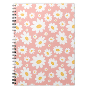 Carnet Super Blush Boho Daisy Floral Garden Motif