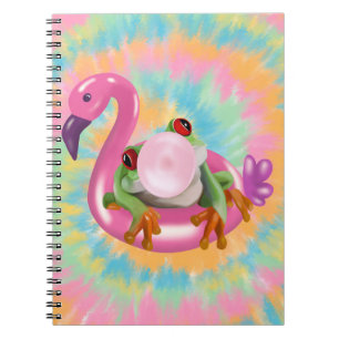 Carnet Super Bubblegum soufflant Arbre Frog Tie Dye