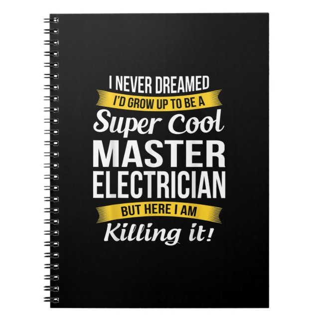 Carnet Super Cool Master Electrician Funny Cadeau (Devant)