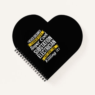 Carnet Super Cool Substation Electrician Funny Cadeau