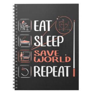 Carnet Super enseignant math sauve le monde. Merci Gift