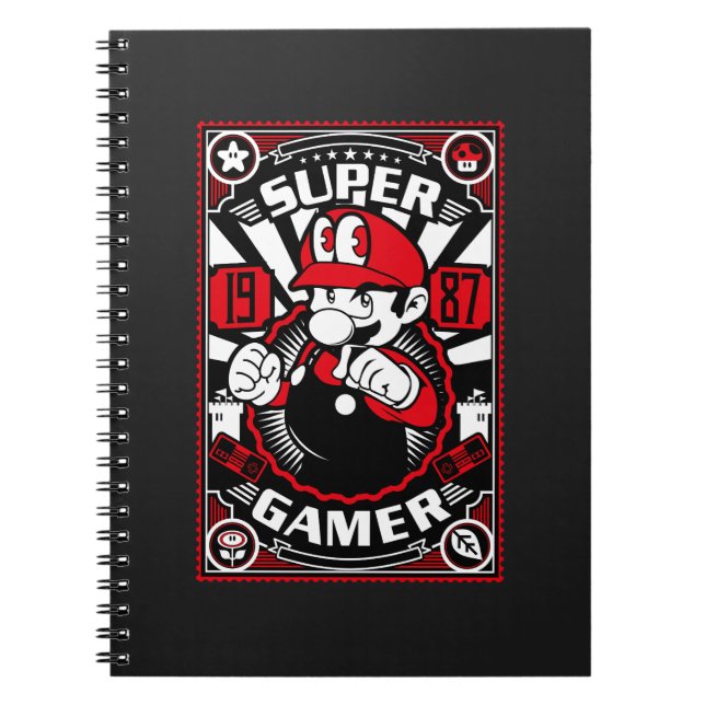 Carnet Super Gamer Jeux Rétro (Devant)