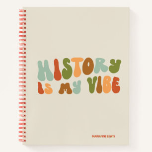 Carnet Super Histoire Rétro Est Mon Vibe, Historien