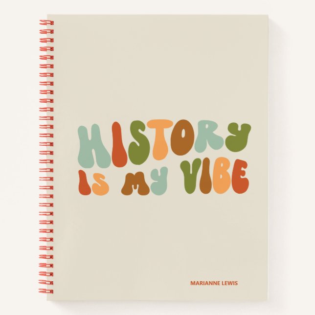 Carnet Super Histoire Rétro Est Mon Vibe, Historien (Devant)