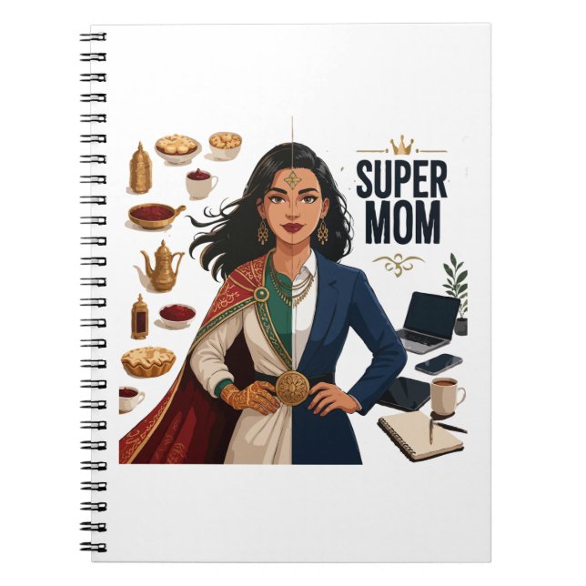 Carnet Super Maman Double Vie Professionnelle et Traditio (Devant)