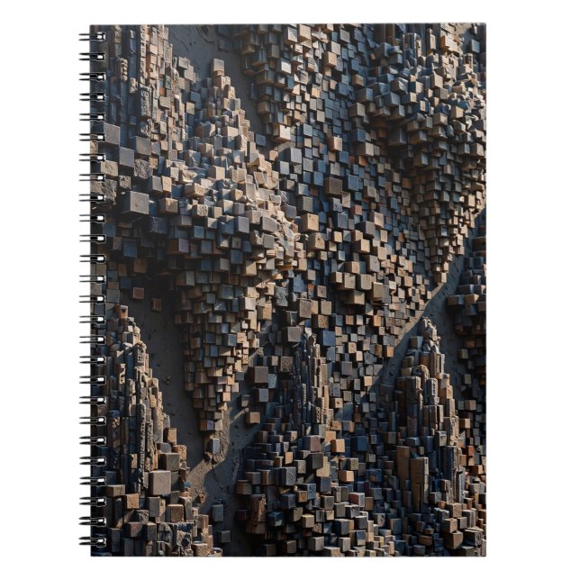 Carnet Super Micro Cube Mosaïque 3D Extrudée (Devant)