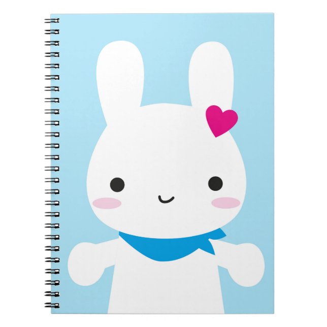 Carnet Super mignonne Kawaii Bunny (Devant)