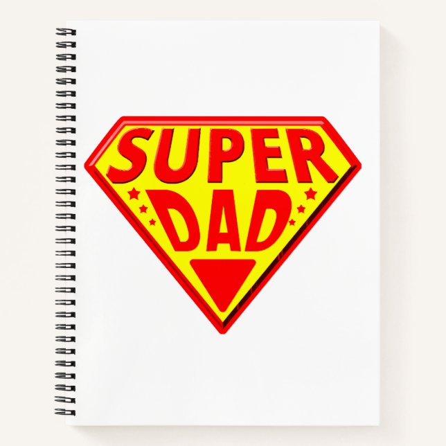 Carnet Super Papa - Bonne Fête des Pères (Devant)