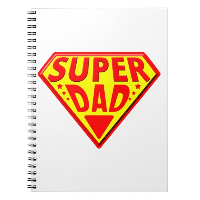 Carnet Super Papa - Bonne Fête des Pères (Devant)
