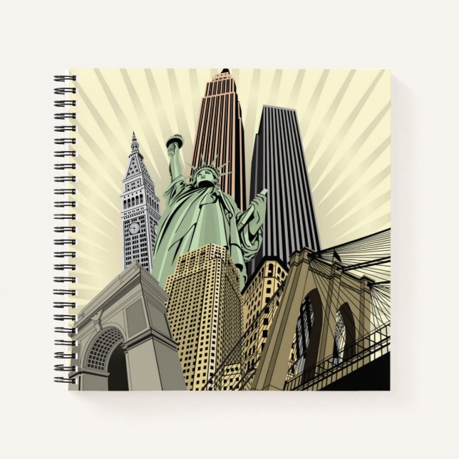 Carnet Super Stylisé Cityscape NYC (Devant)