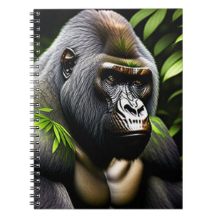 Carnet Superbe Gorille Argent - Jungle King