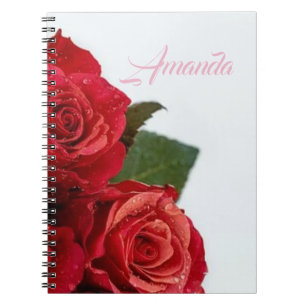 Carnet Superbes et Extraordinaires Roses Rouges Romantiqu