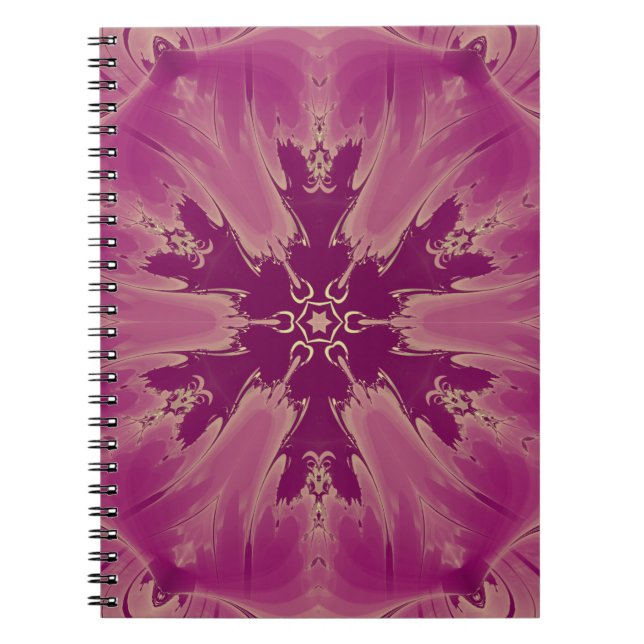 Carnet Superbes teintes violettes de fleurs exotiques (Devant)