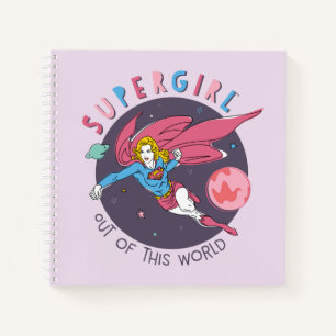 Carnet Supergirl Flying Upwards Illustration