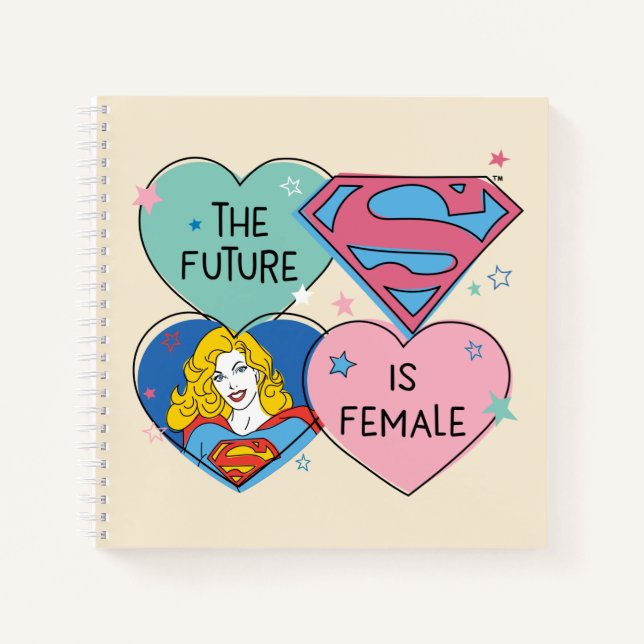 Carnet Supergirl hors de ce monde Retro Graphisme (Devant)